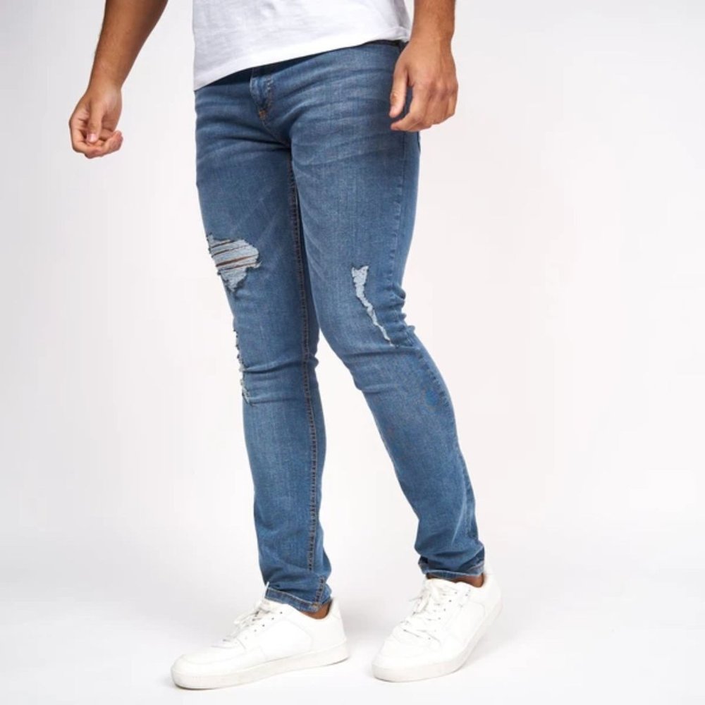 MEN's KEN KINISTION JEANS BLUE\NAVY